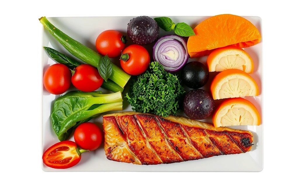 Apetyczny, zbilansowany posiłek ze świeżymi składnikami